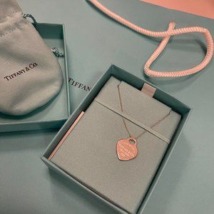 Tiffany & Co. Sterling Silver Return To Tiffany Heart Tag Pendant Necklace 18in